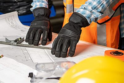 Ansell Ringers R-313 Extrication Cut-Resistant Gloves with TPR Impact Protection