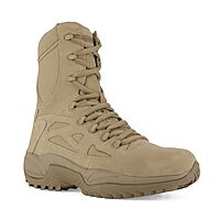 Reebok Men's Rapid Response RB8895 8" Soft Toe Tactical Boot with Side Zipper