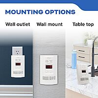 Kidde Carbon Monoxide Detector, Propane, Natural, Methane, & Explosive Gas Alarm, Plug-In Wall with 9-Volt Battery Backup