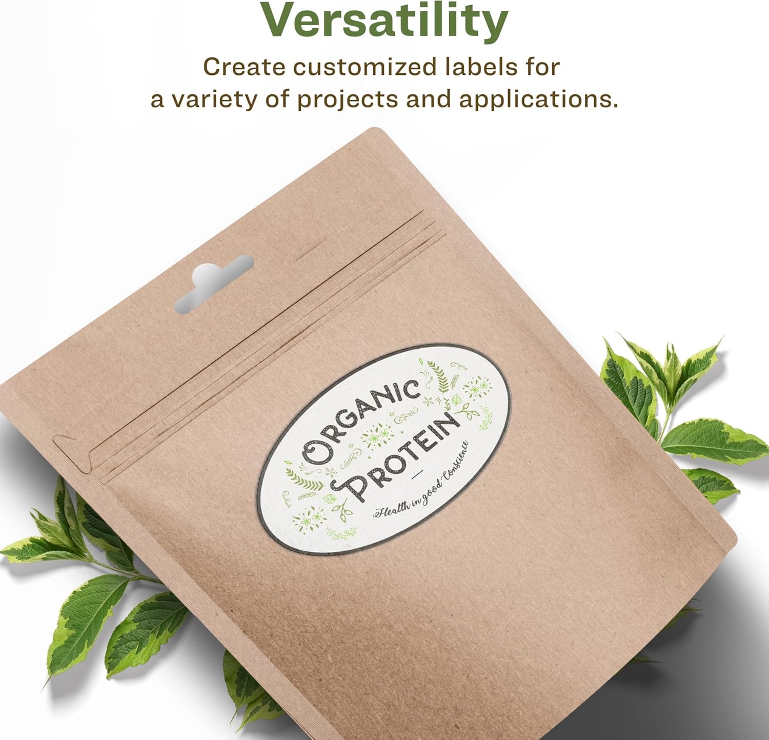 AVERY EcoFriendly Matte White Recycled Oval Labels, 4" x 6", Print-to-The-Edge, Permanent Adhesive, Laser/Inkjet Printable