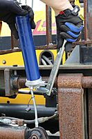 Lincoln 1142 Lever Action Manual Grease Gun with Rigid Extension, Premium Dual Lip Follower, Jam Proof Toggle Mechanism