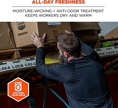 Ergodyne N-Ferno 6436 Long Sleeve Lightweight Base Layer Shirt