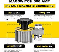 MAGSWITCH Switchable Magnetic Ground Clamp