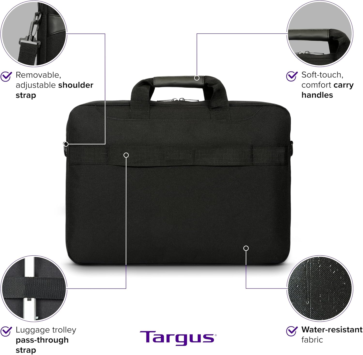 Targus 15-16" GeoLite EcoSmart® Slim Brief Laptop Bag