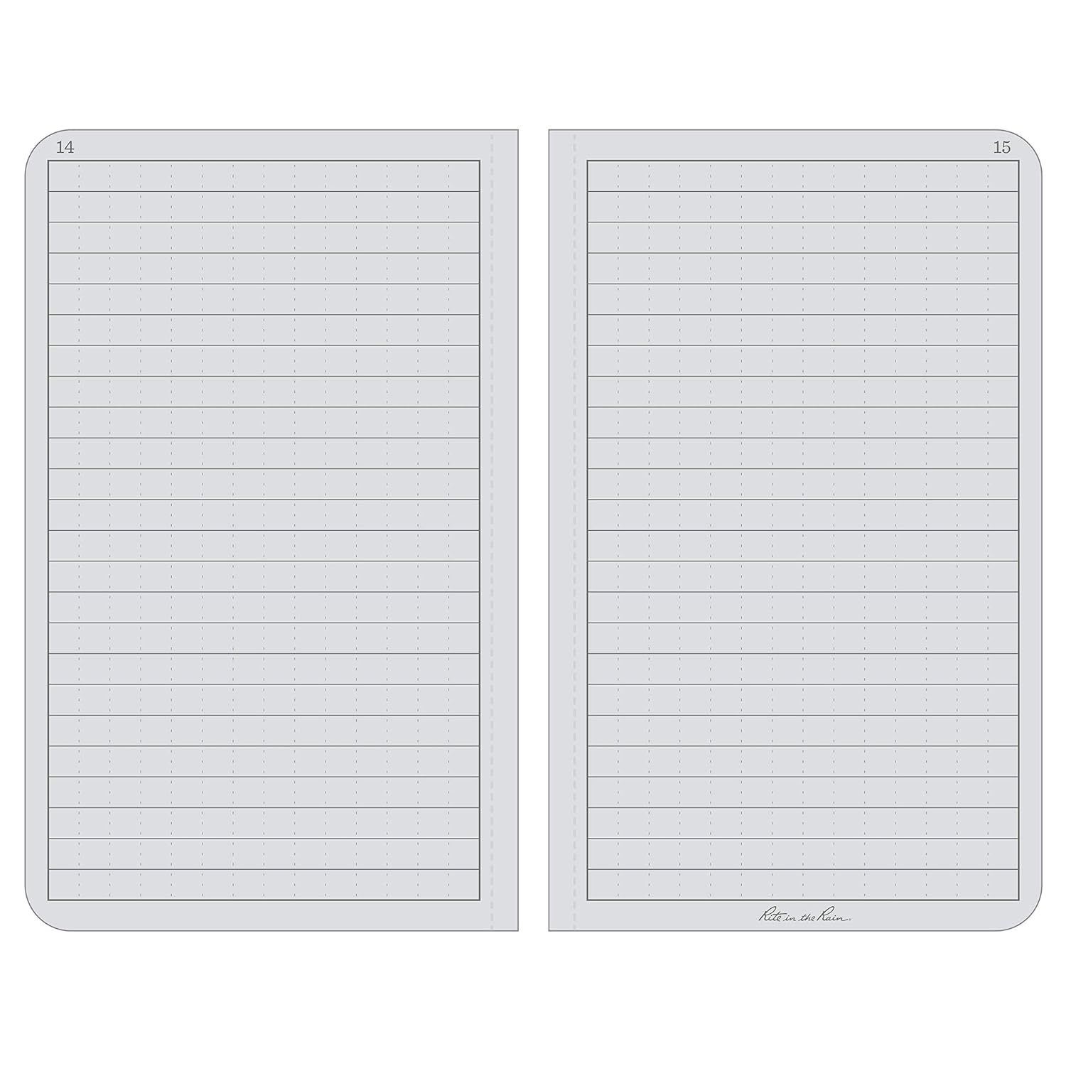 RITE IN THE RAIN Weatherproof Hardcover Pocket Notebook, Universal Rule, 160 Pages