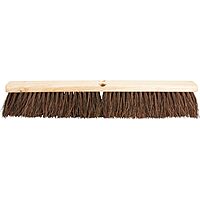 Genuine Joe 24" Push Broomhead, Lacquered Wood with Palmyra Fibers, Handle Not Included, 1 Count