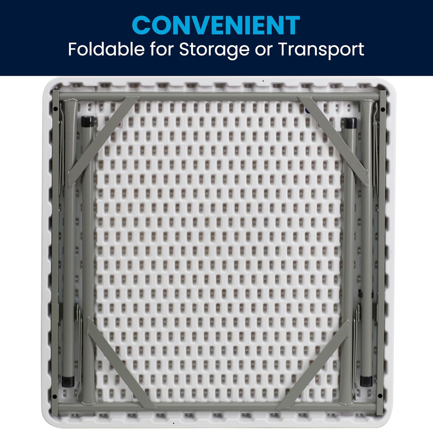 Flash Furniture Square Plastic Folding Event Table
