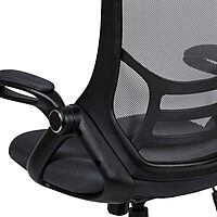 Flash Furniture Porter High-Back Mesh Ergonomic Swivel Office Chair with Adjustable Lumbar Support and Flip-Up Armrests