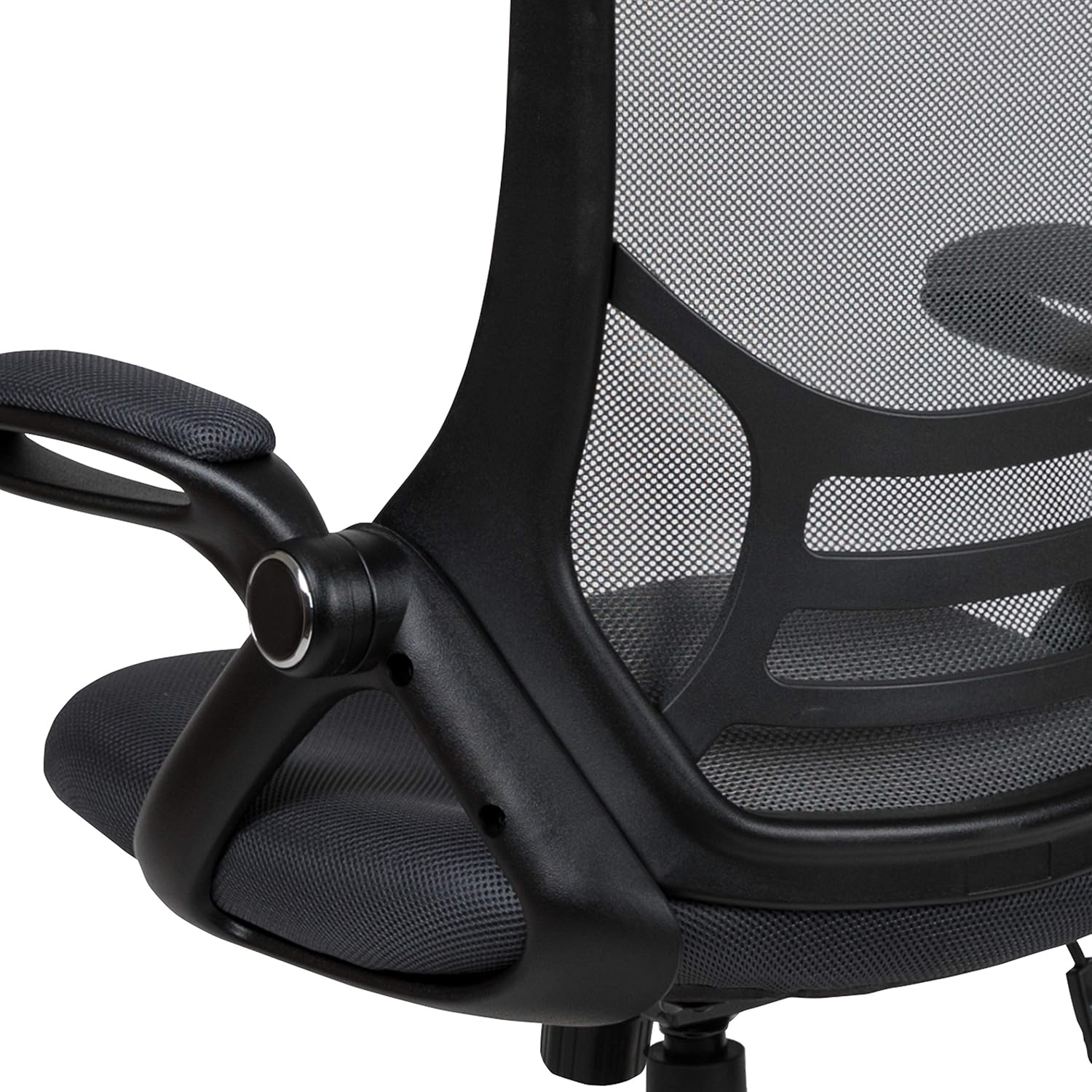Flash Furniture Porter High-Back Mesh Ergonomic Swivel Office Chair with Adjustable Lumbar Support and Flip-Up Armrests