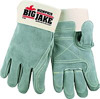 MCR SAFETY Lumber Jake Double Palm Cowhide Work Gloves
