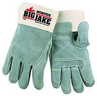 MCR SAFETY Lumber Jake Double Palm Cowhide Work Gloves