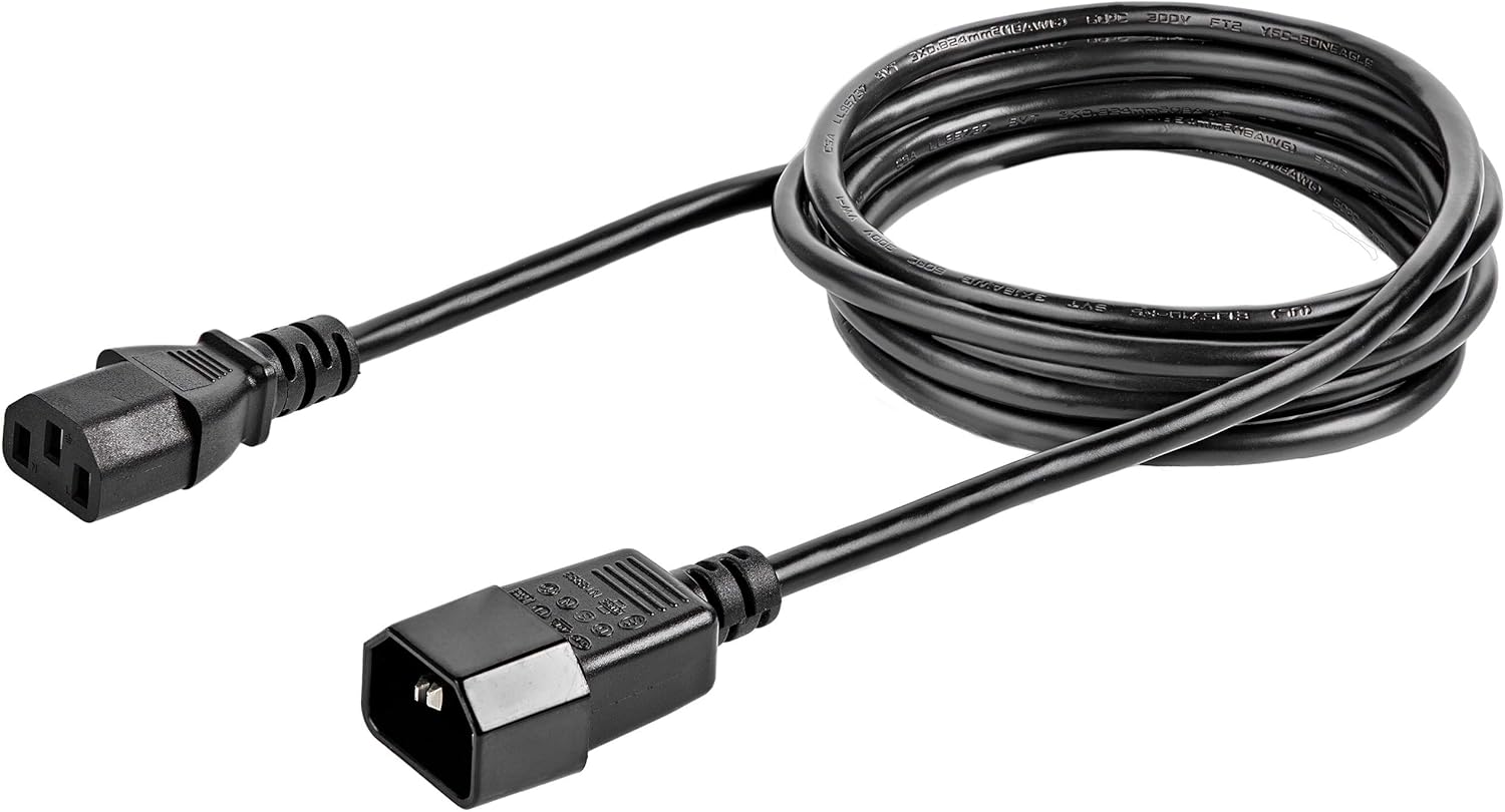 StarTech.com C14 to C13 Power Extension Cord IEC 60320