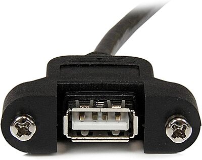 StarTech.com Panel Mount USB-A Extension Cable A to A (Male to Female)