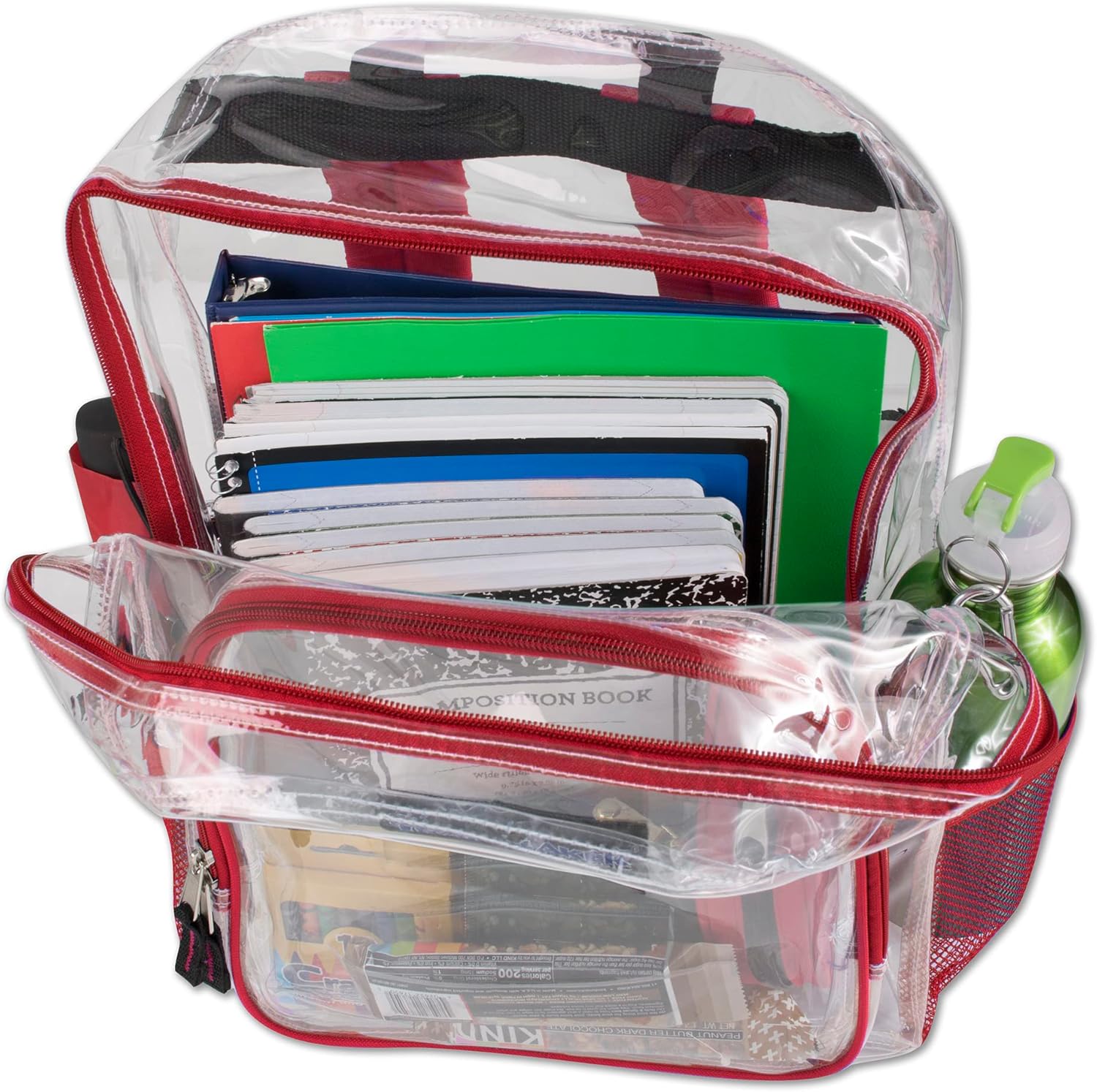 TRAILMAKER Heavy Duty Clear Backpack | Transparent Stadium-Approved for Women, Men, School, Travel