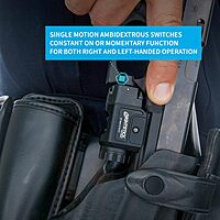 Nightstick TCM-550XL Compact Rail-Mounted Tactical Light - Waterproof Impact-Resistant Tactical Flashlight with Easy