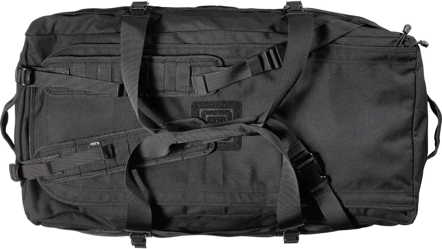 5.11 Tactical Large Duffel Bag Backpack for Travel, Molle Rush LBD XRAY 106L, Black, Style 56295ABR