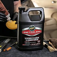 Meguiar’s Professional Leather Cleaner & Conditioner D18001 - 1 Gallon Leather Cleaner & Conditioner Specifically Formulated