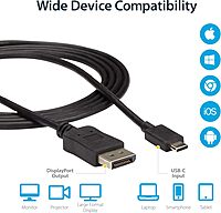 StarTech.com USB-C to DisplayPort Cable - 4K 60Hz