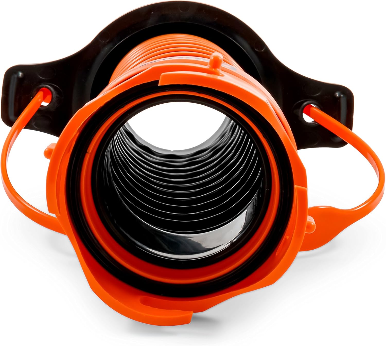 Camco 39319 Flexible 3-in-1 Sewer Hose Seal with RhinoExtreme Hose and Handle- Flexible Fitting Makes Connection to a Sewer