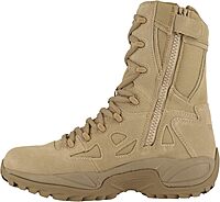 Reebok Men's Rapid Response RB8895 8" Soft Toe Tactical Boot with Side Zipper