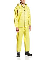 ONGUARD Webtex 3-Piece Rain Suit with Bib Pants, Size Large, Yellow