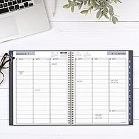 AT-A-GLANCE 2026 Appointment Book Planner, Weekly & Monthly, 8-1/2" x 11", Large, Quarter-Hourly, DayMinder, Gray (GC5200726) 2026 New Edition