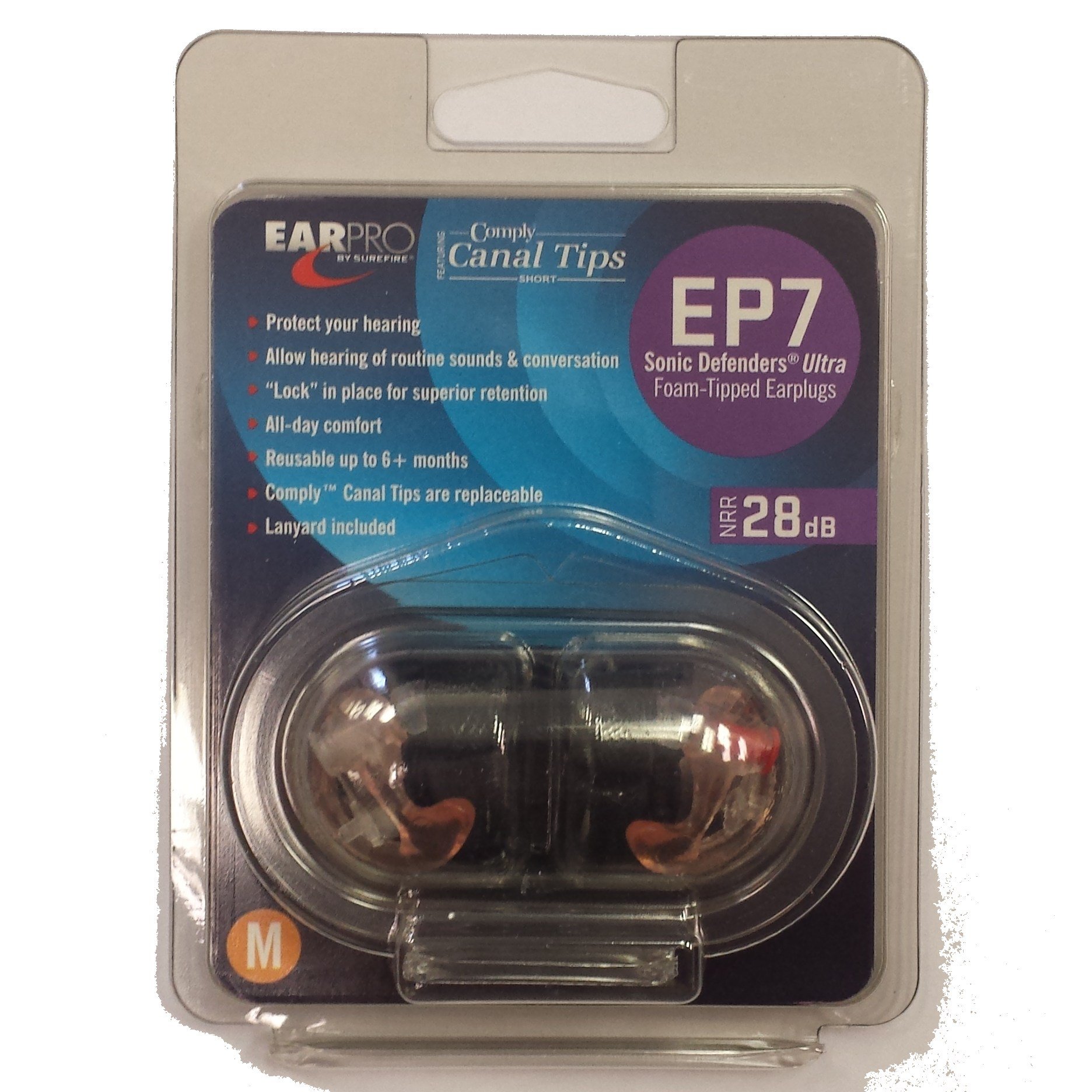 SureFire EP7 Sonic Defenders Ultra Filtered Earplugs with Comply Canal Tips