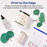 AVERY Glossy Clear Square Labels with Sure Feed, 3" x 3"