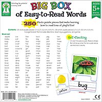Key Education Big Box of Easy-to-Read Sight Words Puzzle, 250 Photo and Vocabulary Pieces