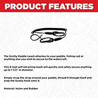 Scotty 130 Paddle Safety Leash - Black