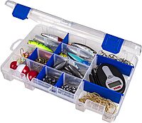 Flambeau Outdoors Tackle Box 4004 Fishing - Includes 15 Dividers, 20 Compartments, Clear Fishing Lure Organizer
