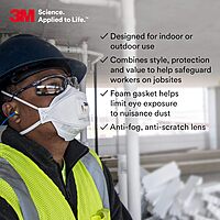 3M Virtua CCS Safety Glasses with Removable Foam Gasket