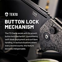 TEKTO F3 Charlie Button Lock Folding Knife