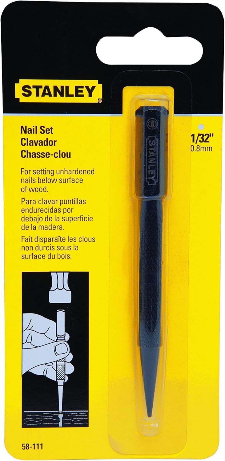 Stanley Hand Tools 58-111 1/32" Tip Nail Set