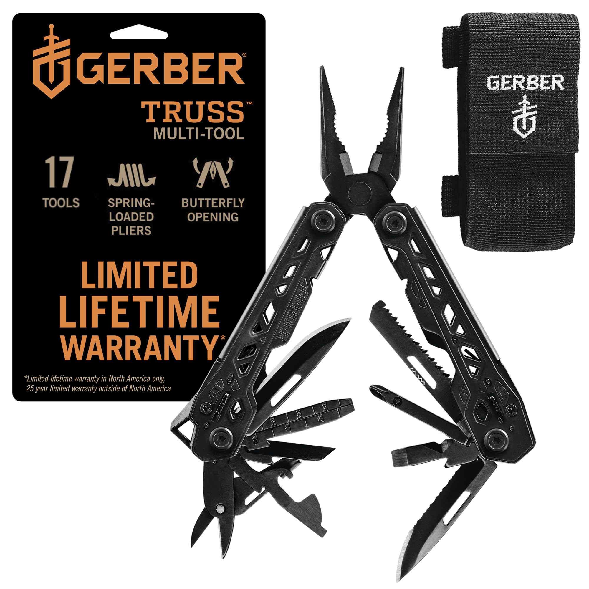 GERBER Truss 17-in-1 Multi-tool with Needle Nose Pliers and MOLLE Sheath