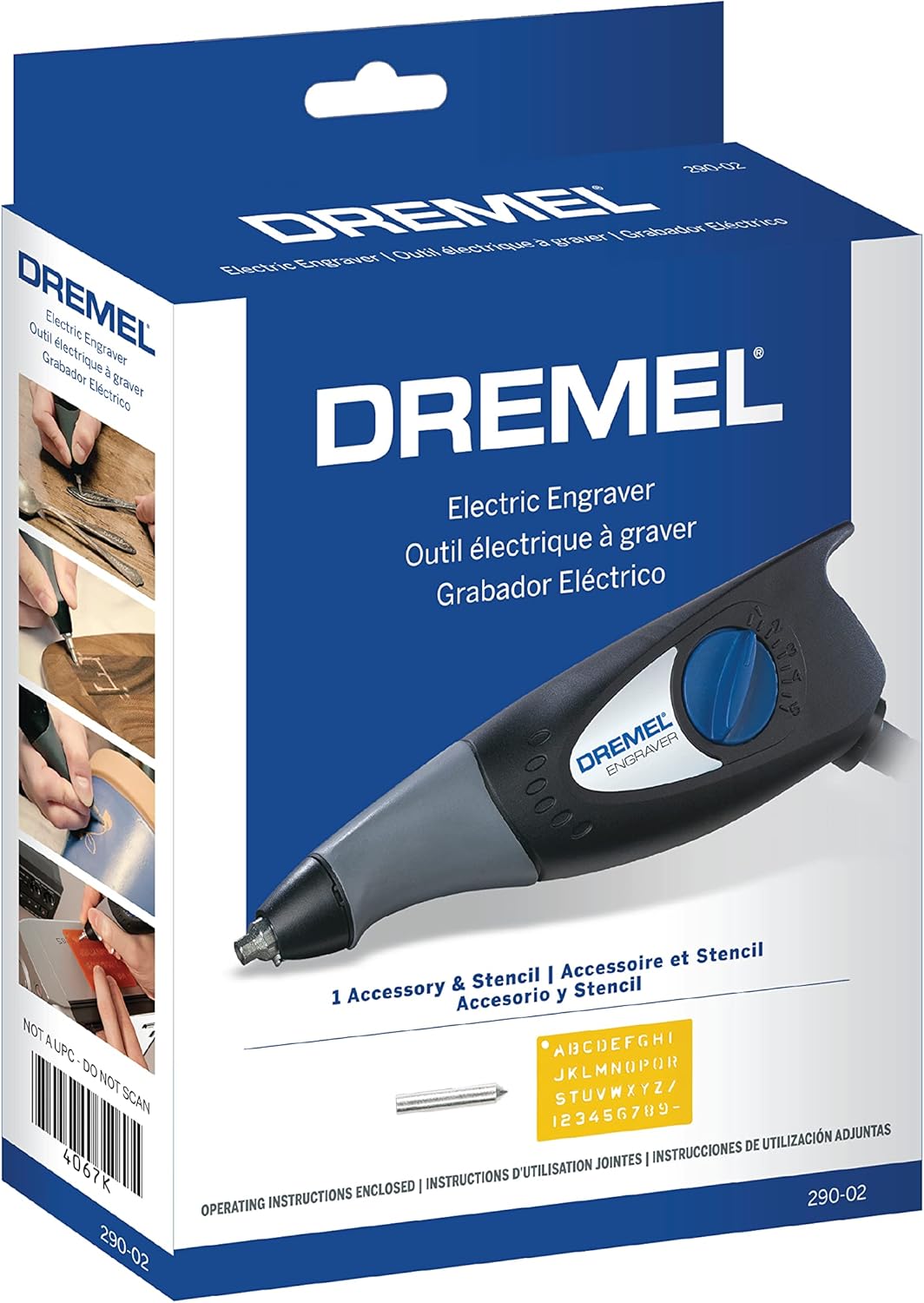 Dremel 120-Volt Engraver Rotary Tool with Stencils - Crafting Machine Perfect for DIY Personalizing and Engraving Leather