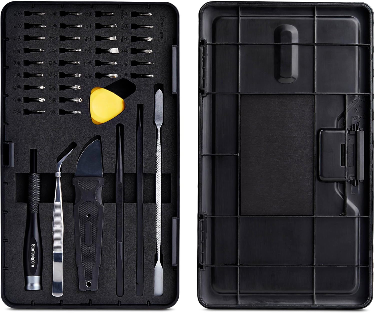 StarTech.com 40-Piece Computer Repair Toolkit for Laptop, PC, Electronics, 30-Bit Screwdriver Set, Magnetic Tray, Pry Tools