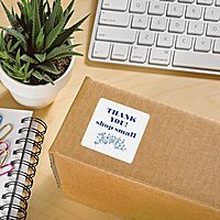 Avery Matte White Square Labels 2.5 x 2.5 - Sure Feed