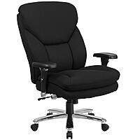 Flash Furniture HERCULES Series 24-7 Intensive Use Big & Tall Ergonomic High-Back Office Chair With Lumbar Knob And Headrest