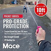 MACE Personal Safety Alarm & Pepper Spray Kit - 130dB Siren 10 ft Range