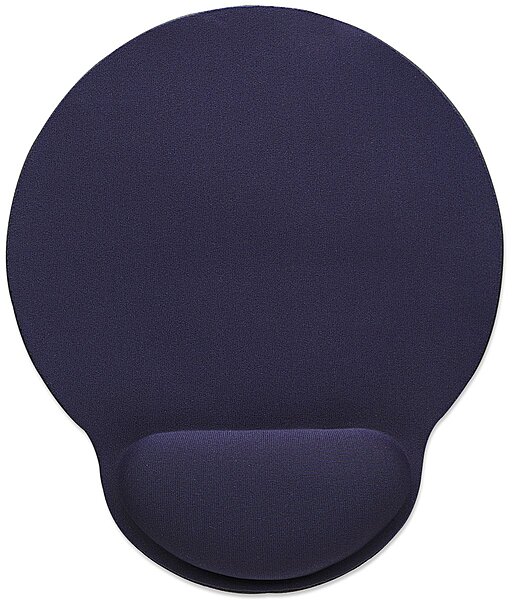 Manhattan Gel Mouse Pad - with Soft Wrist Support, Non- Slip Base, Ergonomic Design - for Laptop, Computer, PC Mouse - Blue