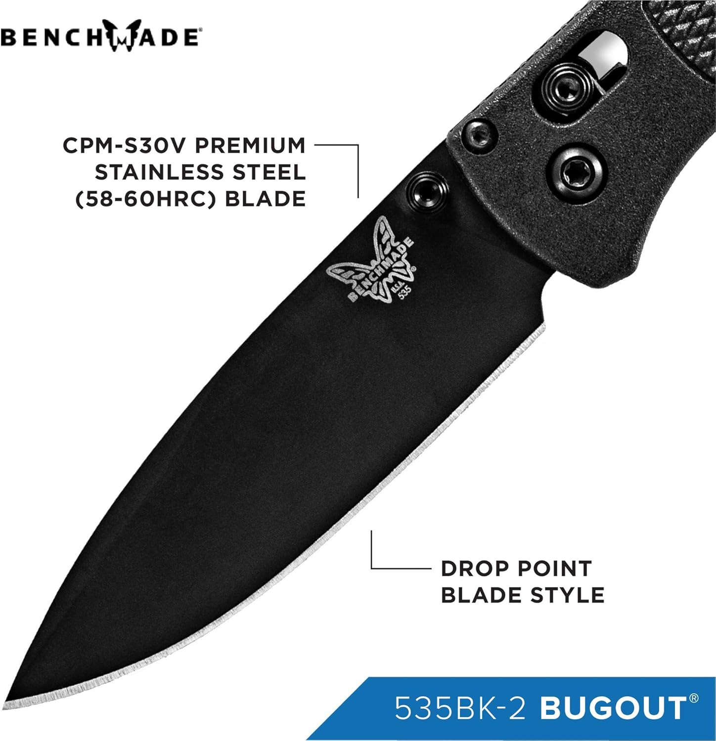 BENCHMADE Bugout 535 EDC Folding Knife