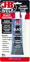 J-B Weld 31319 Black RTV Silicone Sealant and Adhesive - 3 oz. Black 3 Ounce (Pack of 1)