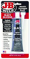 J-B Weld 31319 Black RTV Silicone Sealant and Adhesive - 3 oz. Black 3 Ounce (Pack of 1)
