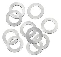 PRECISION BRAND Steel Round Shim, Full Hard Temper, Matte Finish (Pack of 10)