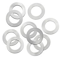 PRECISION BRAND Steel Round Shim, Full Hard Temper, Matte Finish (Pack of 10)