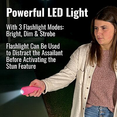 MACE Ergo Stun Gun - Rechargeable with LED Flashlight