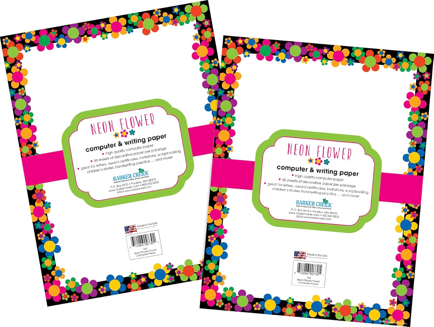 BARKER CREEK Designer Decorative Computer Paper, Letter 8.5 x 11, 100 Sheets