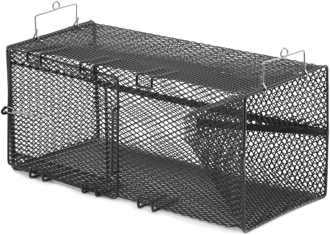 Frabill Rectangular Pinfish Trap | Vinyl Dipped Steel Mesh Trap Specifically Designed for Pinfish | Freshwater and Saltwater