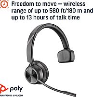 Poly Savi 7310-M Ultra-Secure Wireless DECT Headset System - Microsoft Teams Certified Version